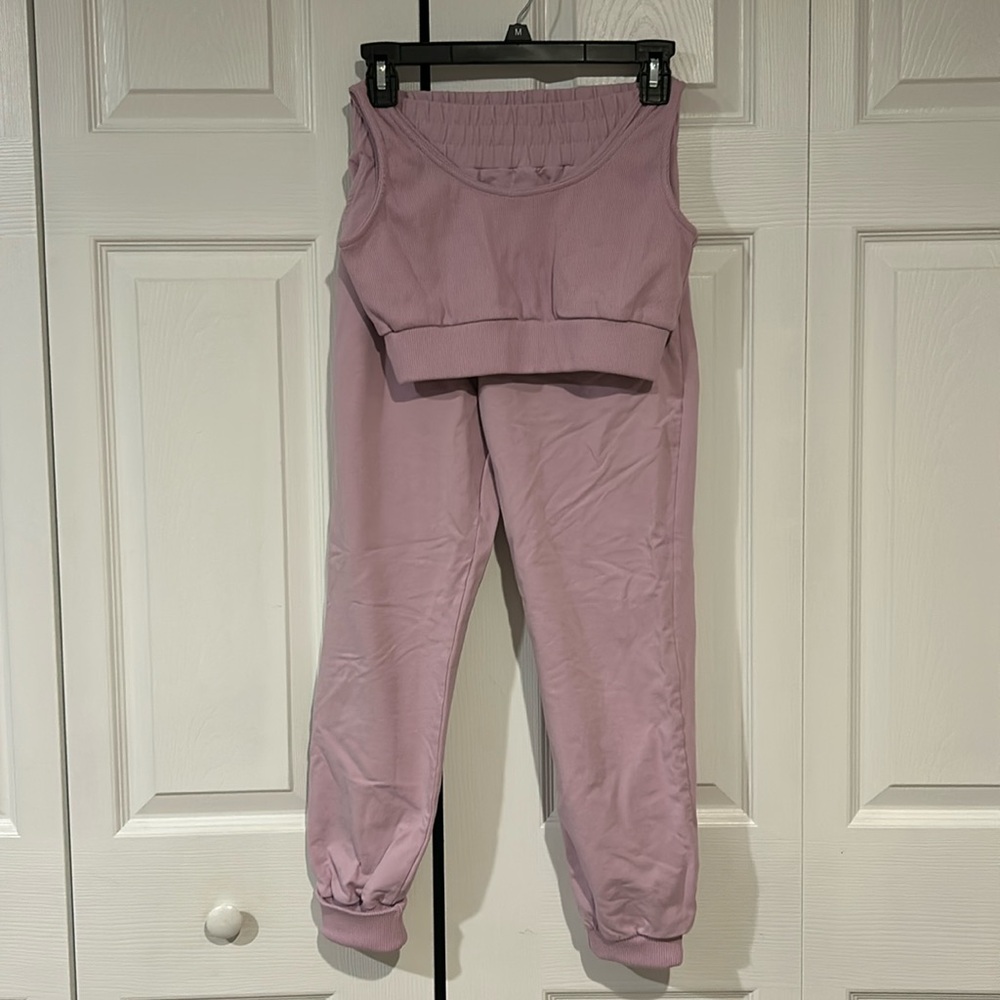 Small Matching Lavender Athletic Set